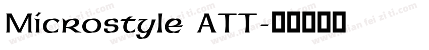 Microstyle ATT字体转换
